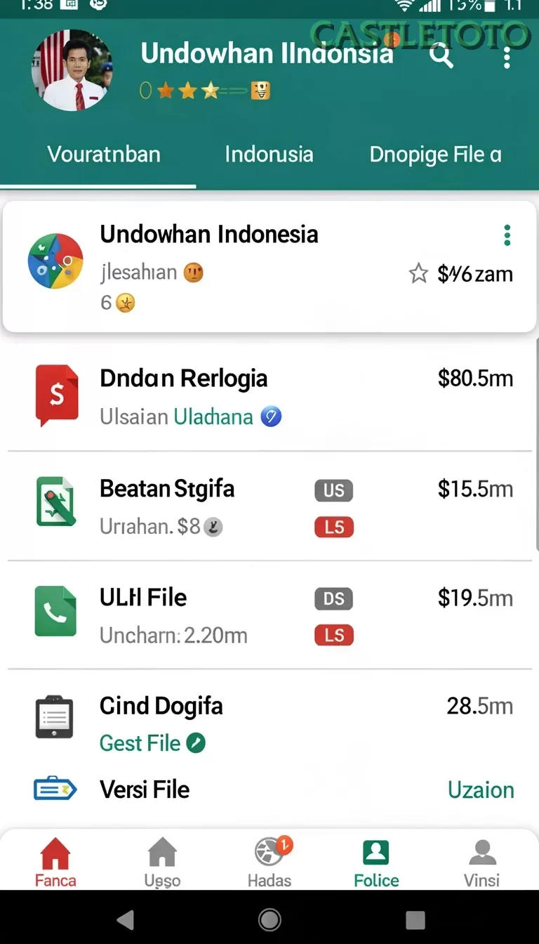 Cuplikan layar SL999 — aktivitas