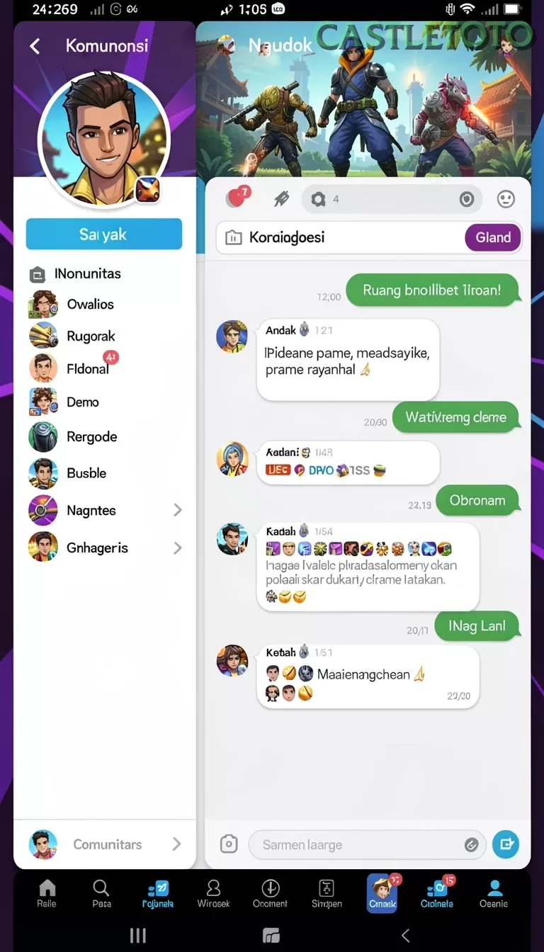 Cuplikan layar 555ZK — pengaturan akun